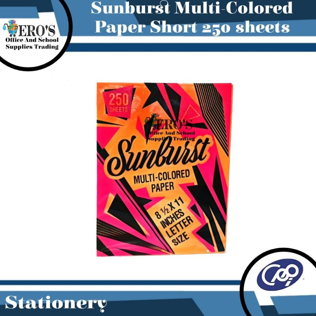 Sunburst Multi Colored Paper (250 pcs/Pack) | Shopee Malaysia