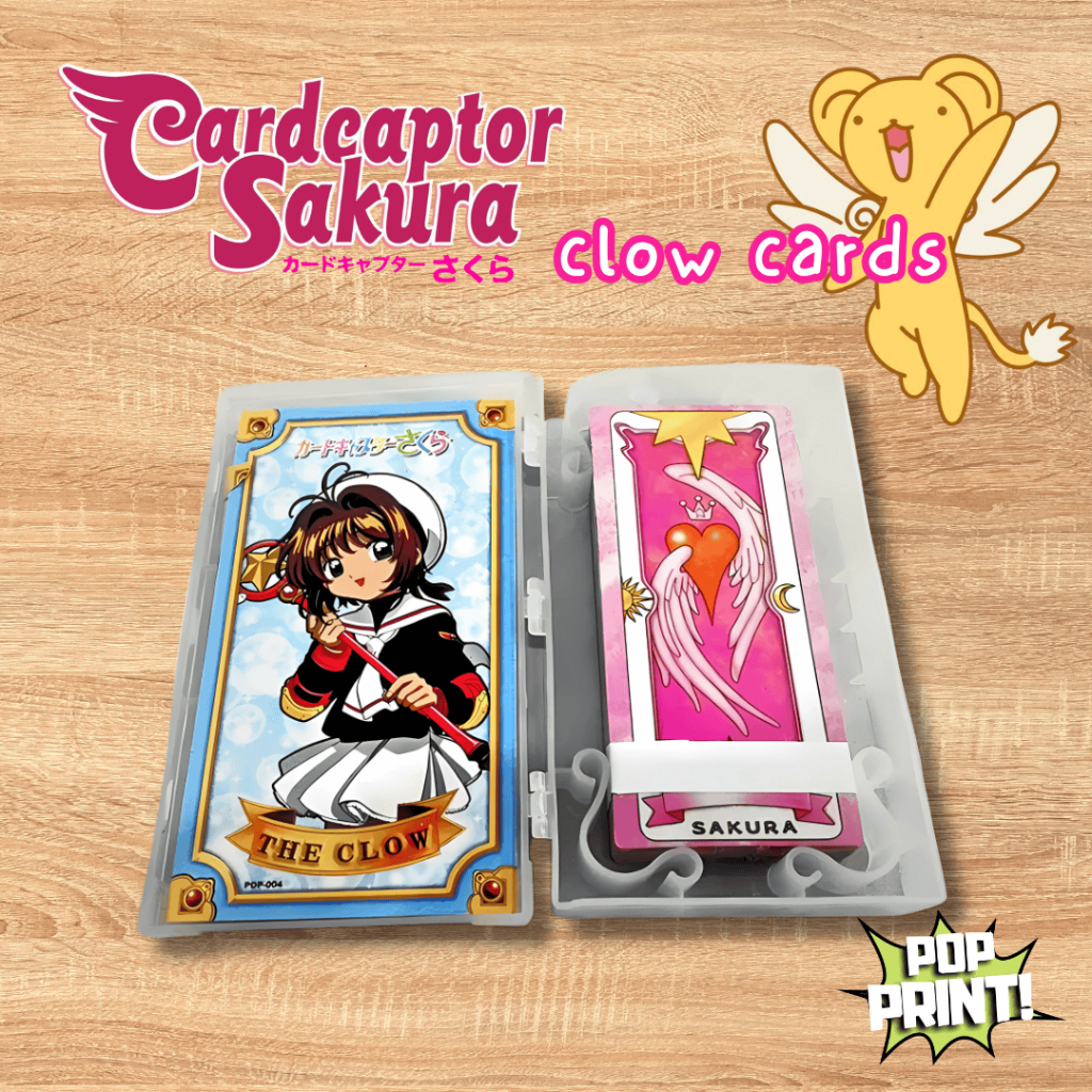Tebeu88 Ensemble de 59 pièces/set Cardcaptor Sakura Clow Cards KINOMOTO SAKURA Livre magique Set/Set complet Classique Cadeau/Anniversaire, cadeau pour fille (Rouge