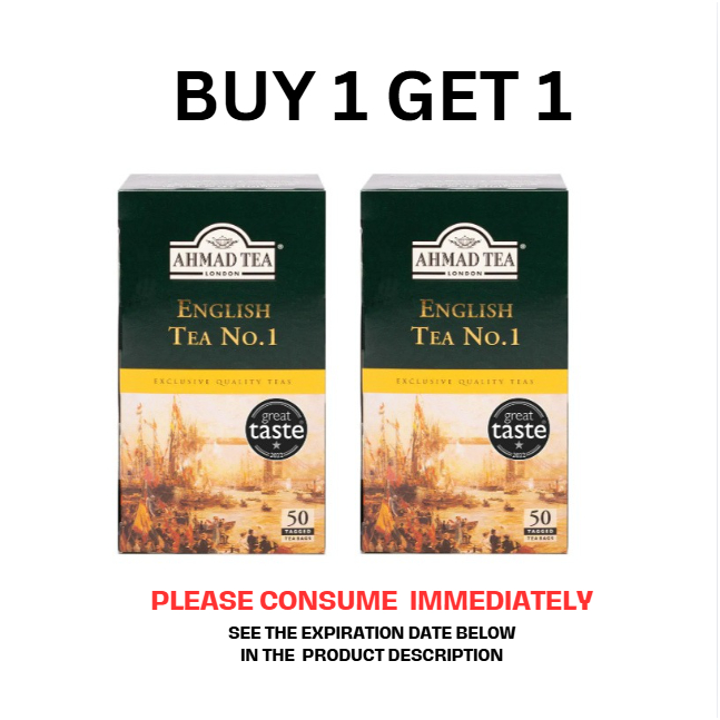 BUY 1 GET 1 AHMAD TEA ENGLISH TEA 1 BT TAGGED 50X2G (100G) | Shopee ...