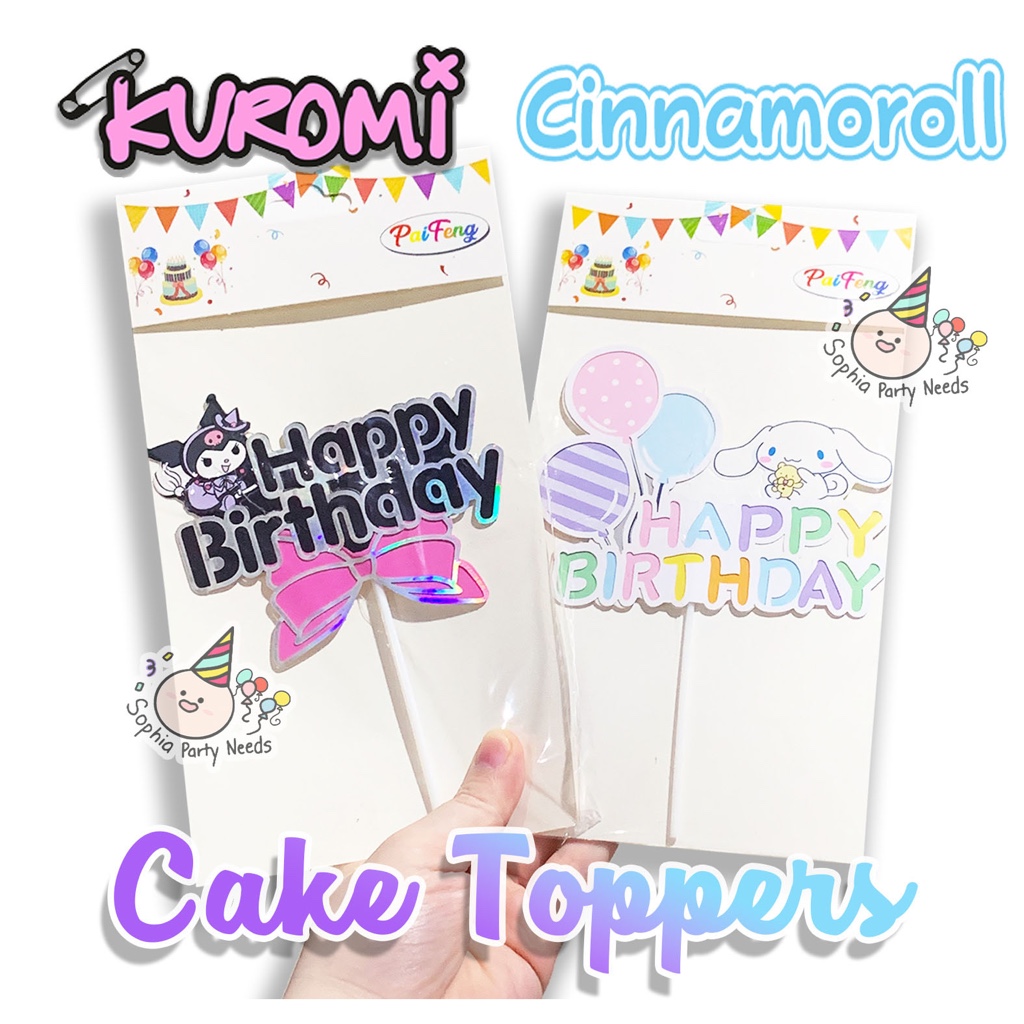 Personalized Cinnamoroll Cake Topper - Sanrio Shaker Theme For Any Age