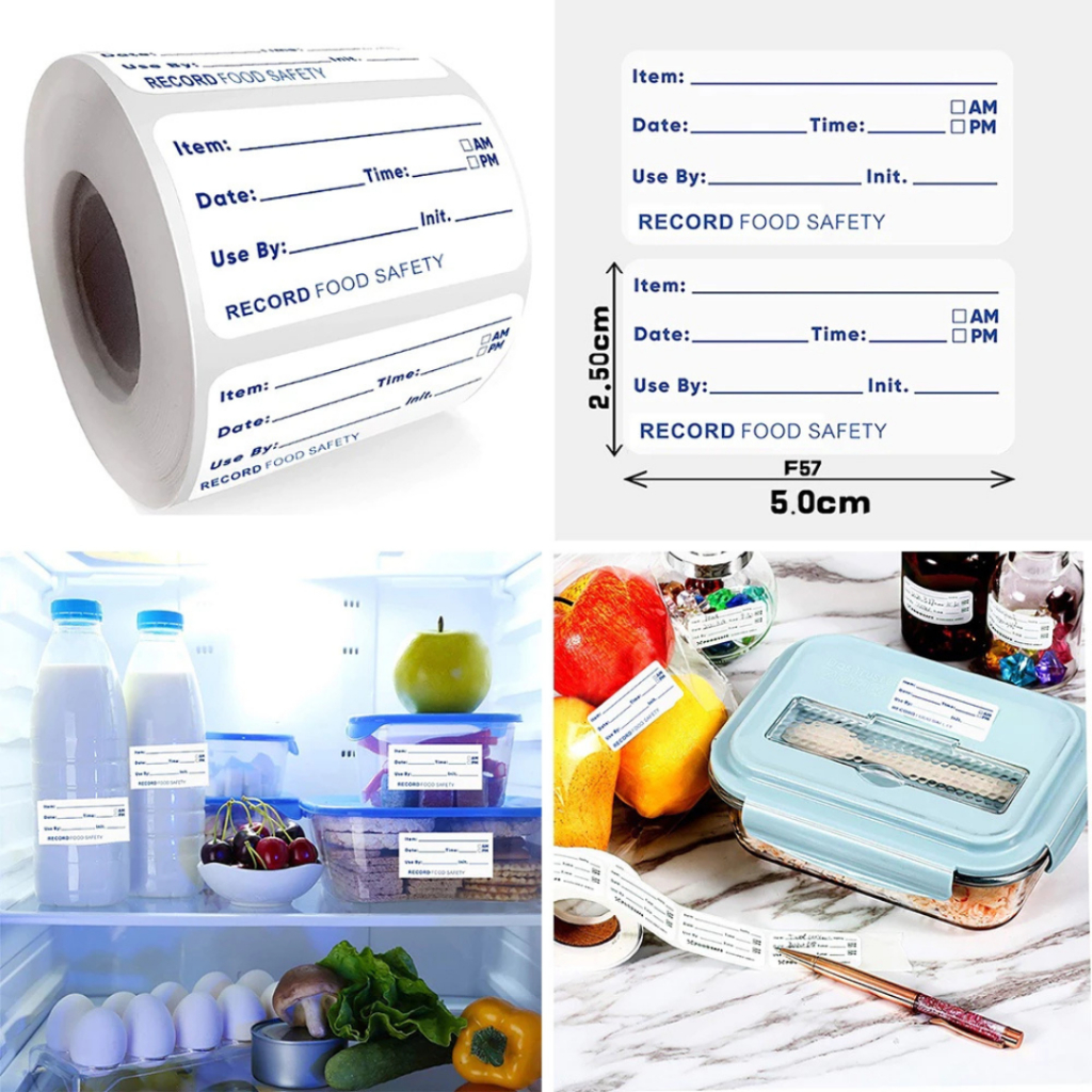 500pcs/roll Food Labels for Catering Food Date Storage Labels Food ...