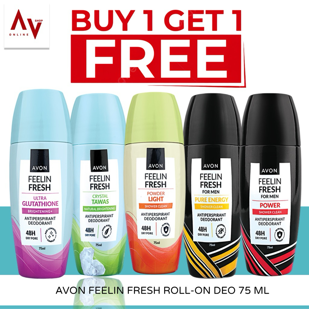 AVON Feelin Fresh Roll-on Deodorant 75ml | Shopee Malaysia
