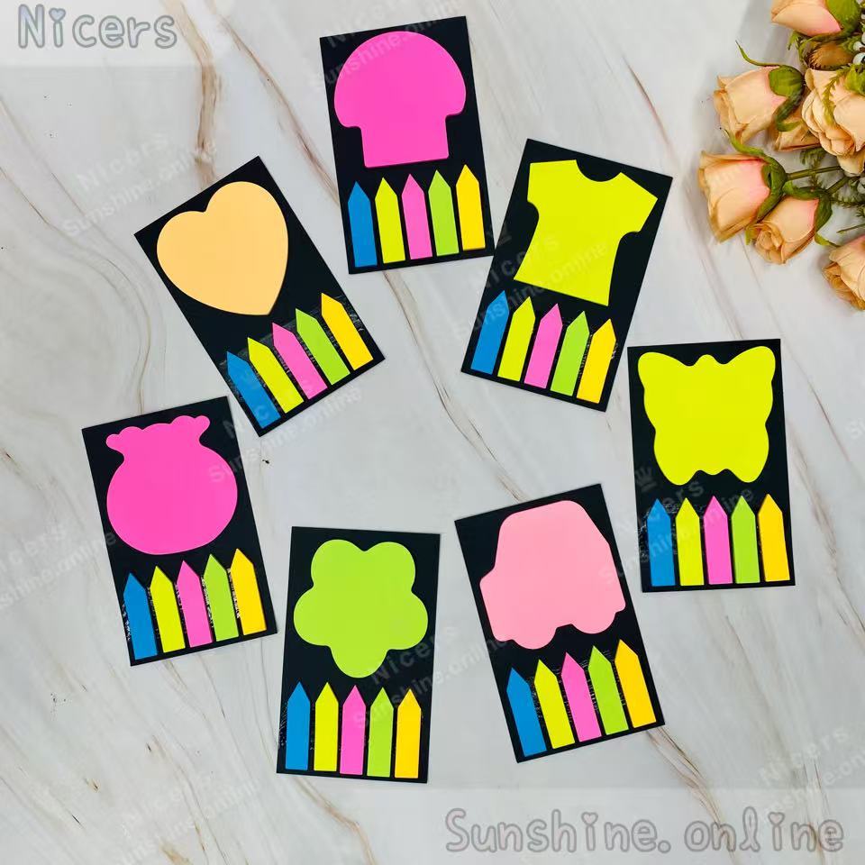 JT-B31 2in1Self-Adhesive Sticky Notes Memo Pad Random Pastel Color ...