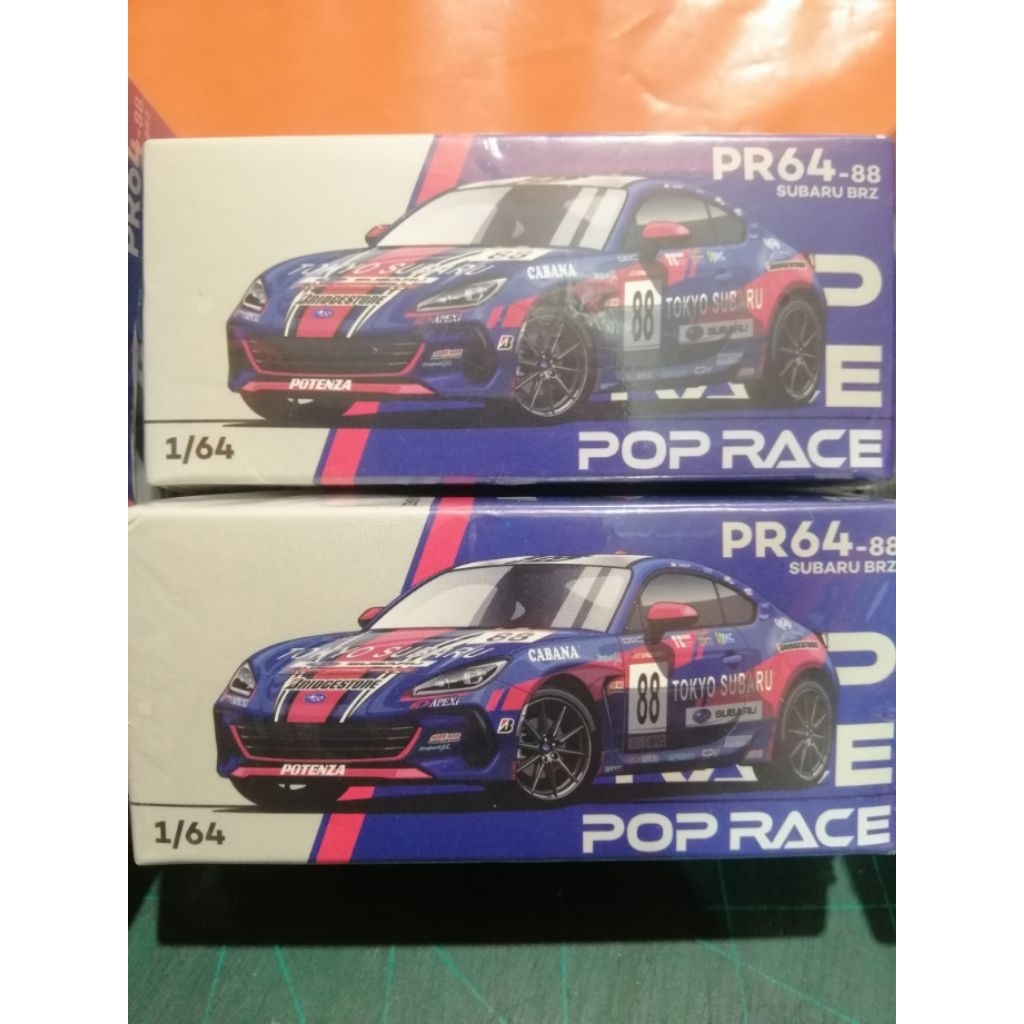 POPRACE PR64-88 SUBARU BRZ SUBARU RACING 1:64 Diecast Model Car ...