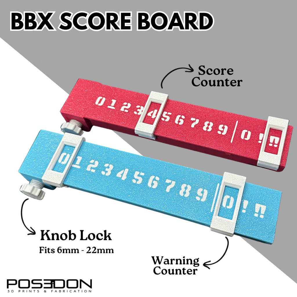 Score Board Counter Display (1 pair) for Beyblade X with Warning ...