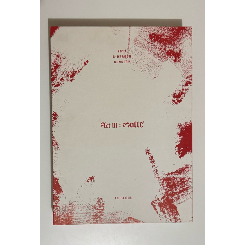 G-Dragon Act III: Motte in Seoul DVD | Shopee Malaysia