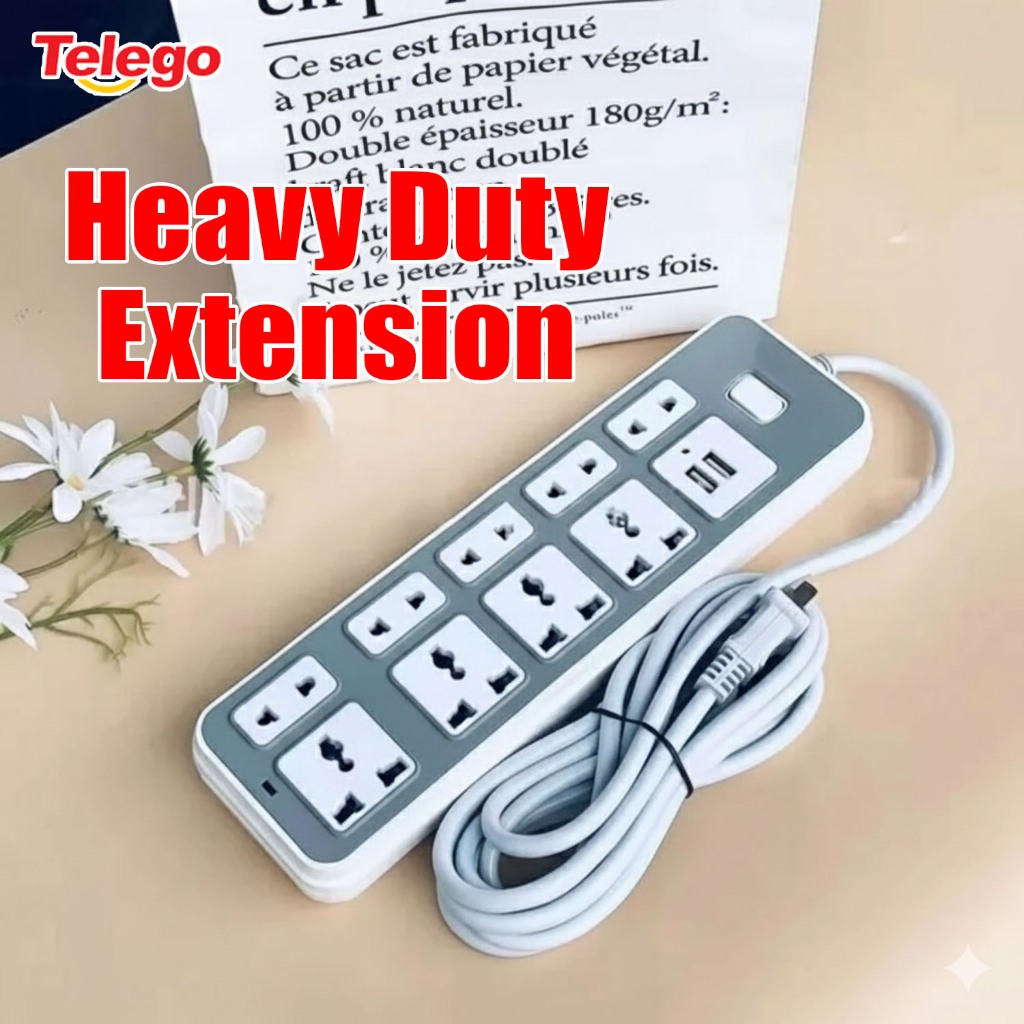 Heavy Duty Extension Wre with Socket Cord Extension/ Multi-Function ...