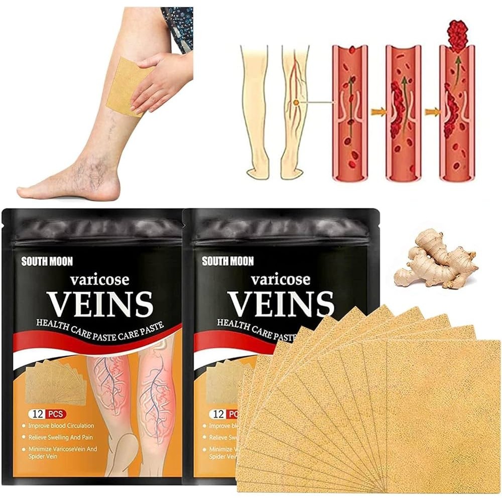 Trendcast Varicose Vein Patch – Natural Herbal Leg Relief for Spider ...