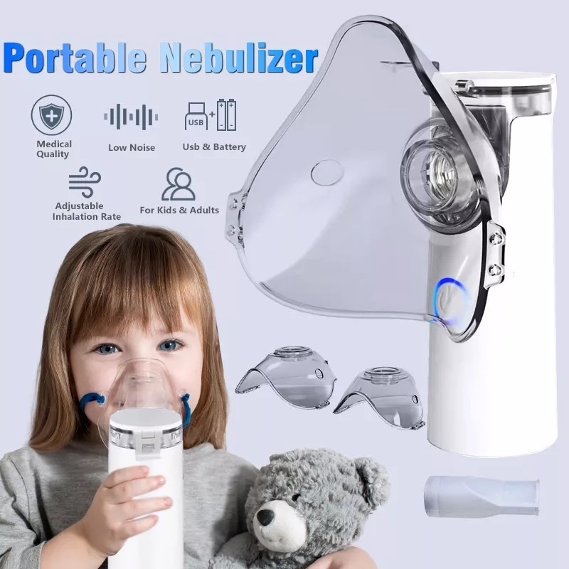 Portable Nebulizer Machine Mesh Nebulizer Inhaler for Asthma Ultrasonic ...