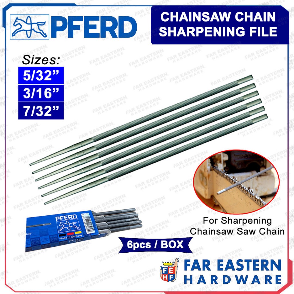 PFERD Chainsaw Chain Sharpening File for Stihl Chainsaw 5/32