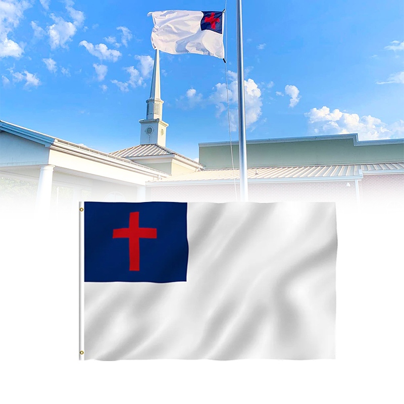 Christian Flag Church Altar Banner 90x150cm Religious Ceremony Supply ...
