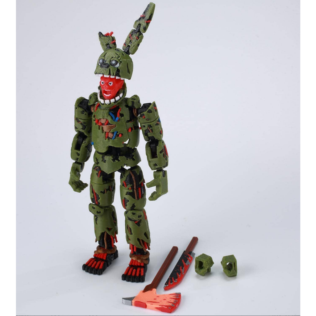 3D Printed Five Nights at Harem 3 Springtrap T13 Action Figure Multi ...