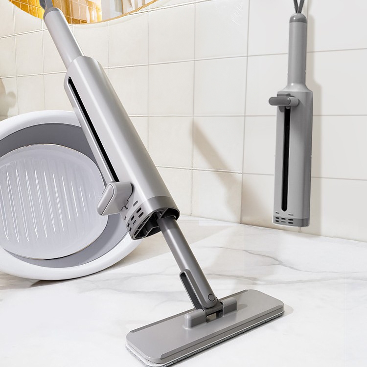 Portable Triple Mini Mop Lazy Mop Hand-free Flat Mop Self-Squeeze Mop ...