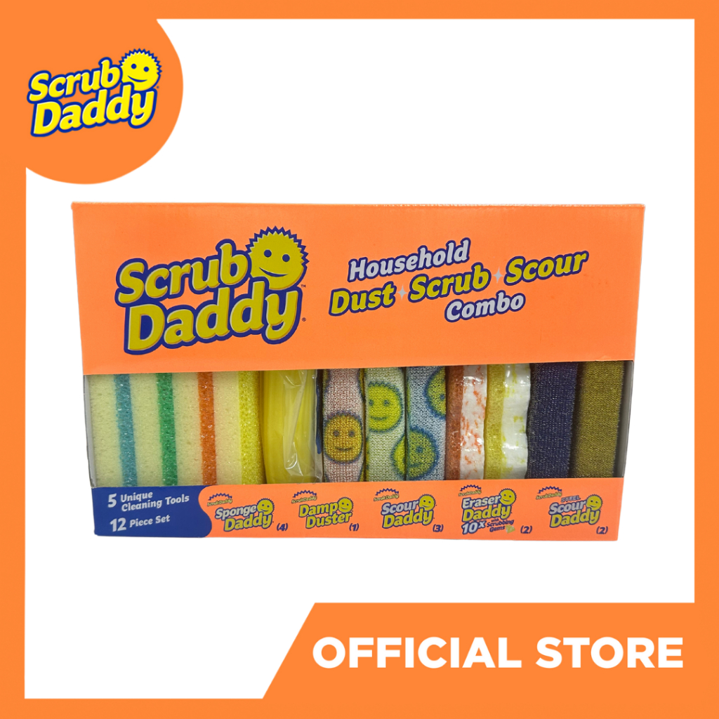 Scrub Daddy Household Dust Scrub Scour Combo Scrub Daddy Sponge Scrub ...