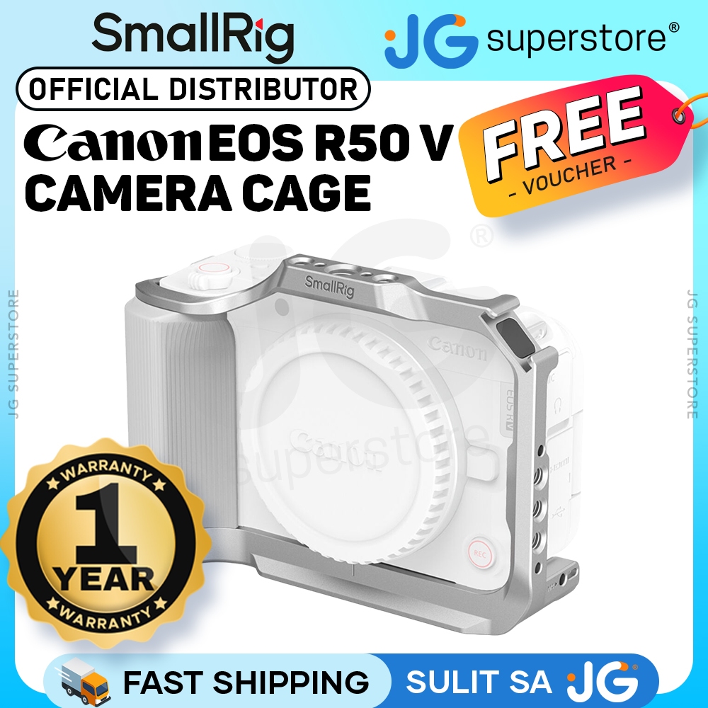 SmallRig Camera Cage for Canon EOS R50 V with Arca QR Plate, Cold Shoe ...