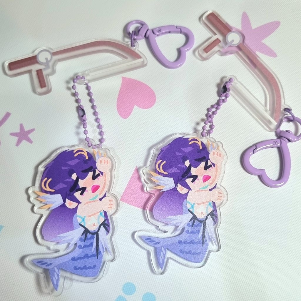 Merman Rafayel Acrylic Keychain Love and Deepspace LADS Fishie | Shopee ...
