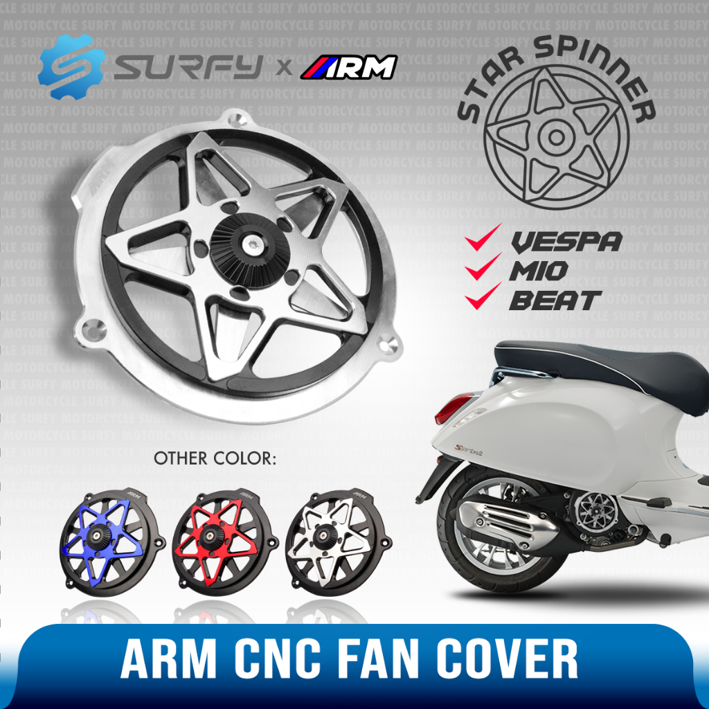 Arm Premium Radiator Fan Cover Full CNC 2-Color Spinner Design For ...