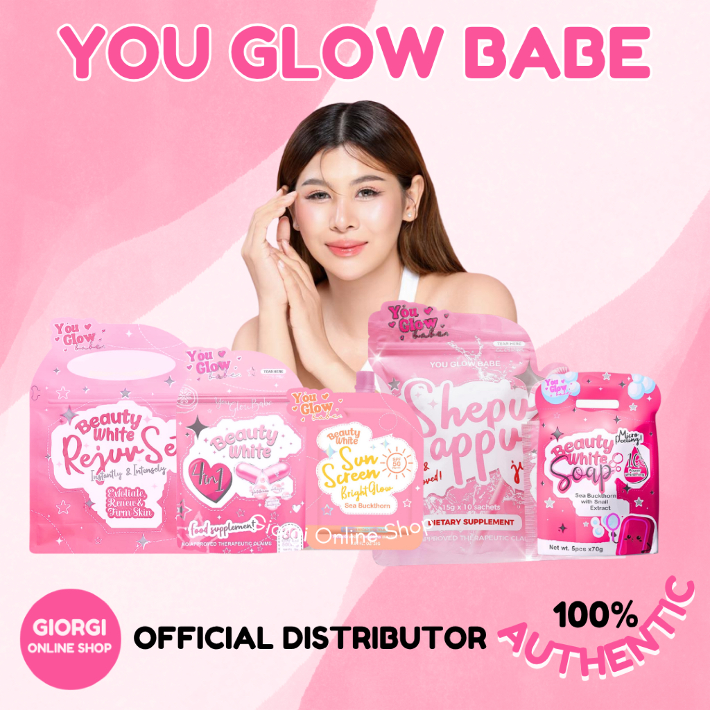 Beauty White Reju Set & Shepu Appu セット YOU GLOW BABE Shepu Appu Beauty White Sunscreen Capsule Soap Rejuv