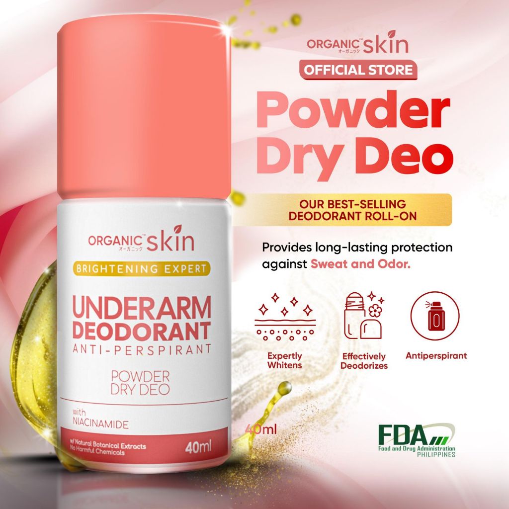Organic Skin Japan Intensive Whitening Underarm Powder Dry Deodorant ...