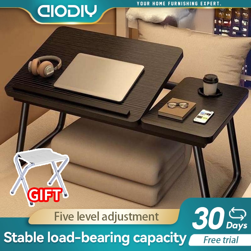 AIODIY Adjustable Bed Desk Foldable Study Table Dorm Bunk Kids Writing ...
