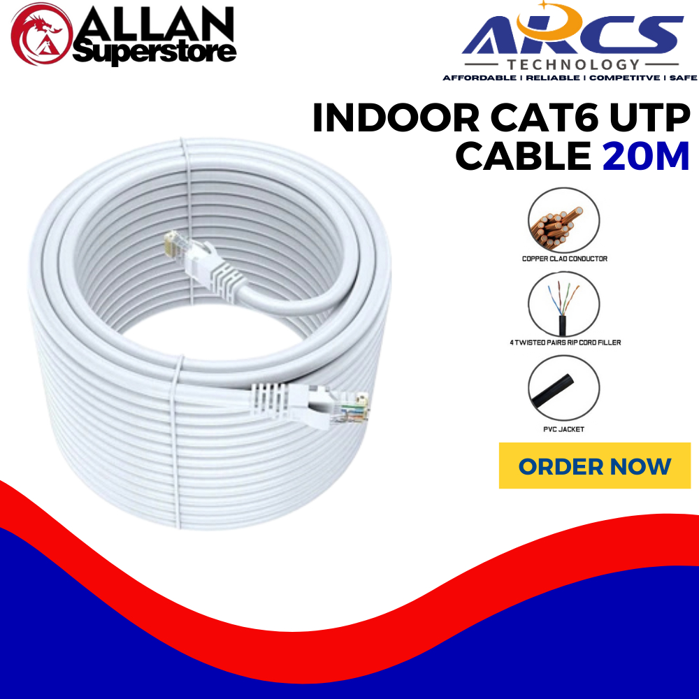 CAT6 Premade Cable 20M |10M | 5M | 3M | 1.5M Ethernet cable FTP shield ...