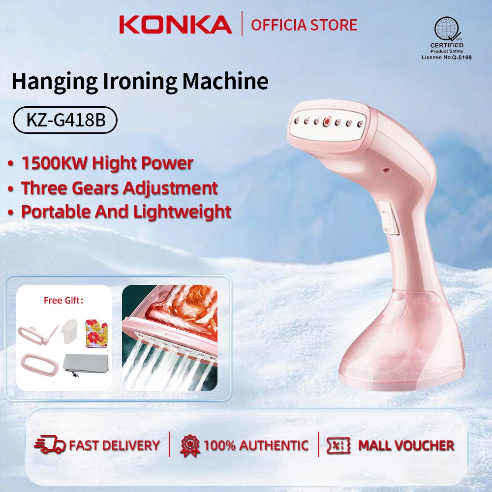 KONKA Iron Steamer Handheld 1500W Steam Iron Handheld iron For Home And ...