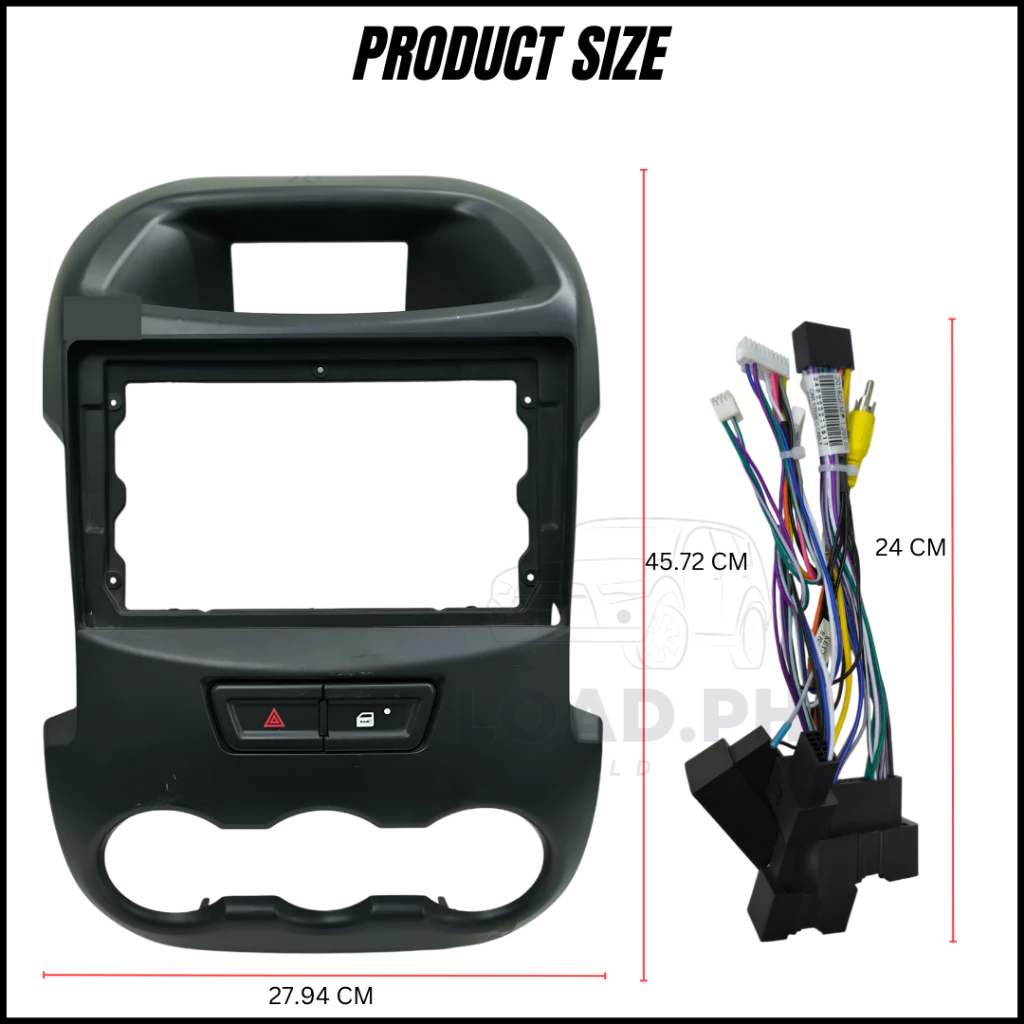 LD ANDROID CAR STEREO COVER AND STEREO CABLE CONNECTOR FOR FORD RANGER ...