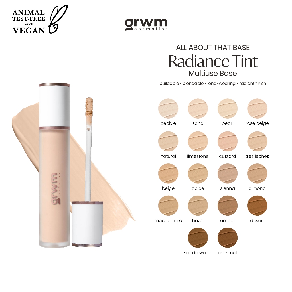 GRWM Cosmetics Radiance Tint Multiuse Base Concealer Colour Corrector ...