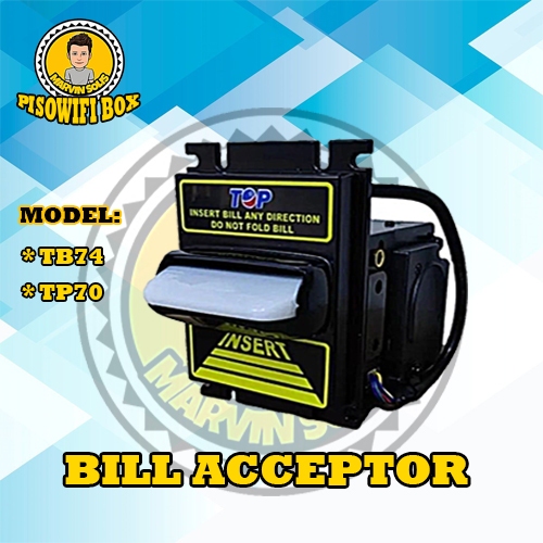 BILL ACCEPTOR/TB74/TP70 FOR PISOWIFI AND KIOSKS MACHINE/DAFOXTECH ...
