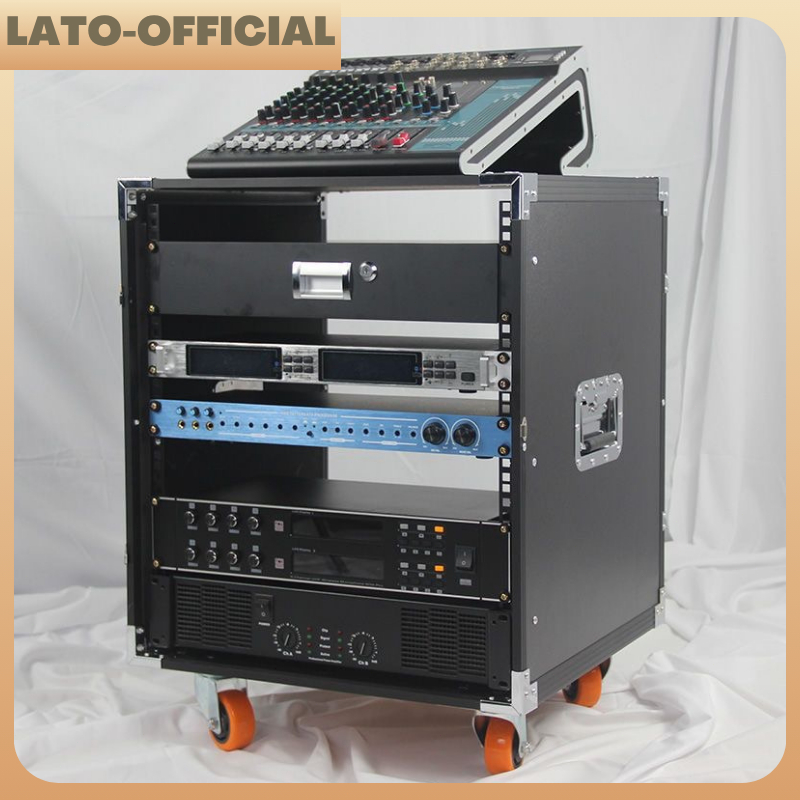 12U/16U Flight Case Power Amplifier Rack Mixing Console Empty Cabinet ...