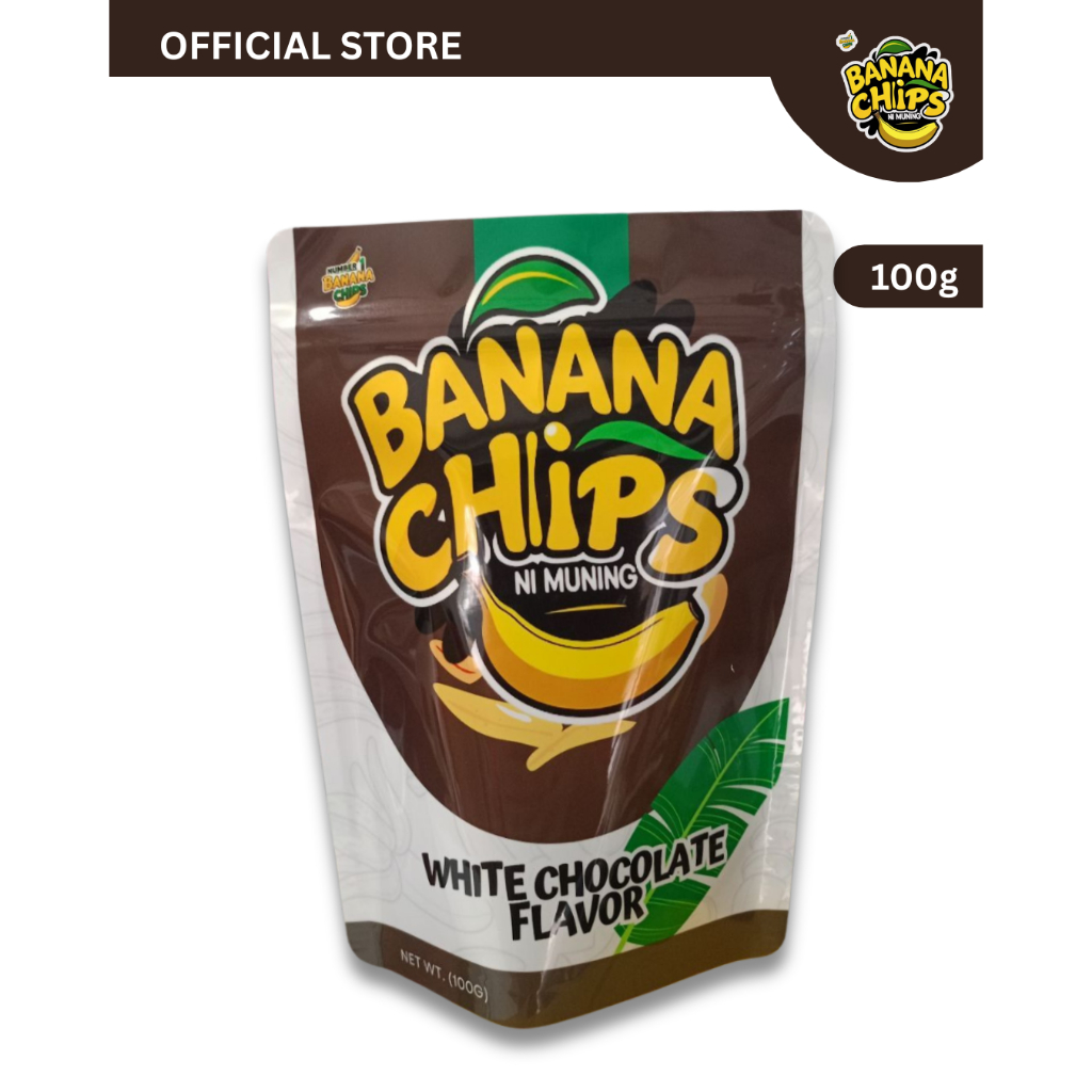 Muning Banana chips White Chocolate flavor | Shopee Malaysia