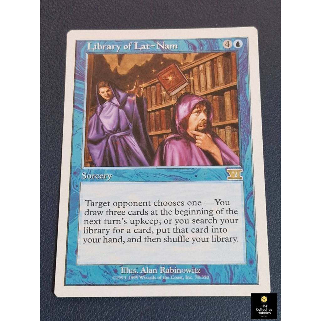 Magic the Gathering - MTG Card Game - Library of Lat-Nam - (NF) [BLUE ...
