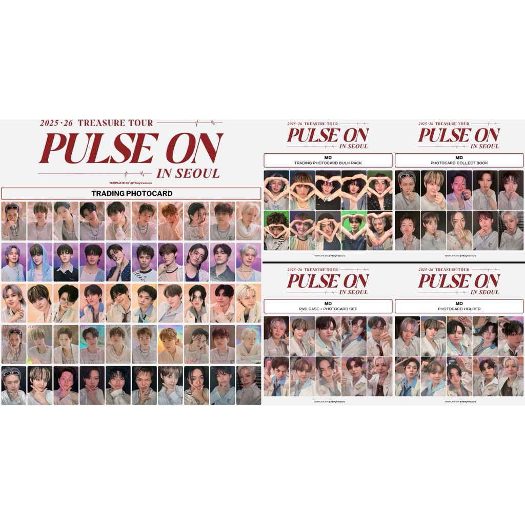 TREASURE Photocard - Pulse On (Collect Book, PVC Case, PC Holder ...