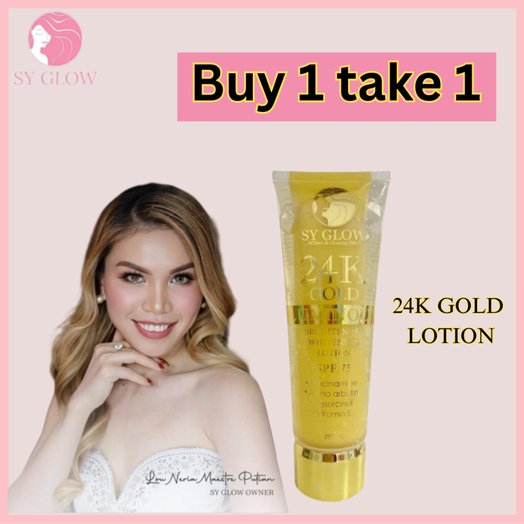 LOTUS SY GLOW - 24K GOLD LOTION BUY 1 TAKE1 (DAVAO) | Shopee Malaysia
