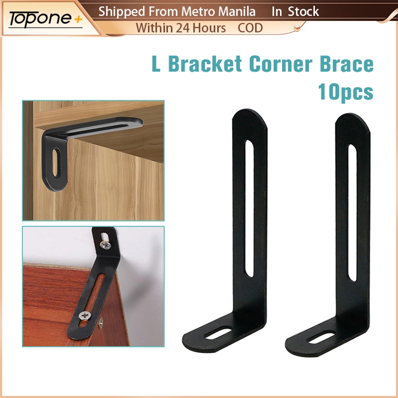10Pcs L Bracket Corner Brace Heavy Duty Rust Proof Earthquake Proof ...