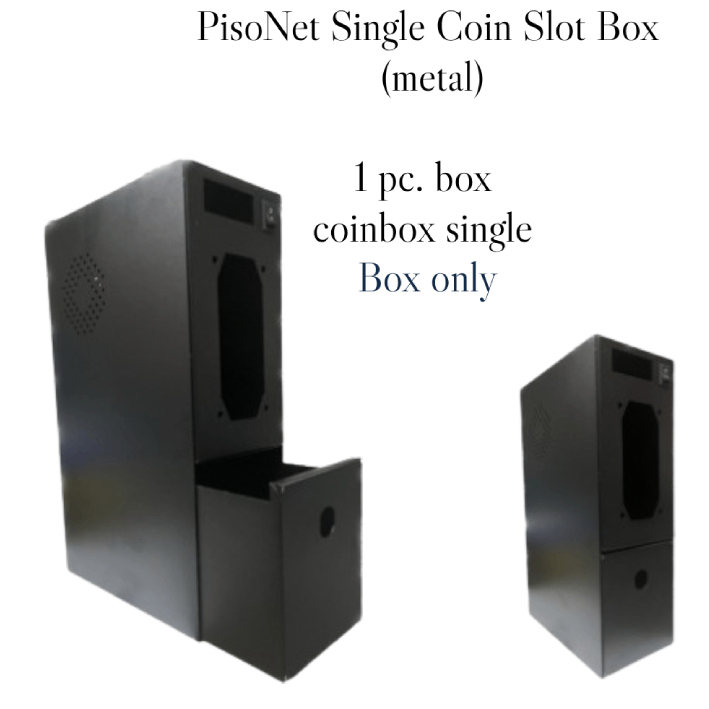 (Kaha) 1BOX (COINBOX SINGLE) Peso Net Single Coin Slot Box Single Metal ...