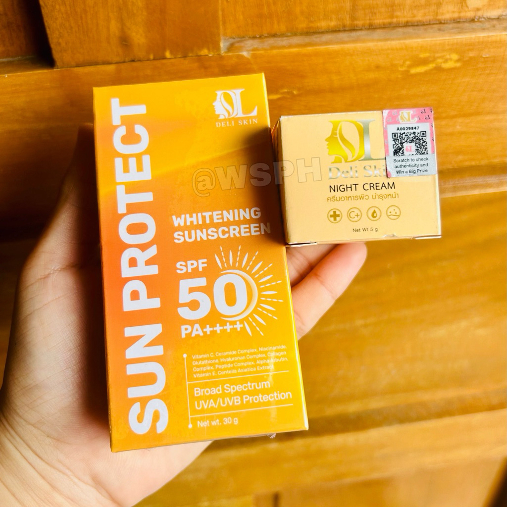 DELI SUNSCREEN AND NIGHT CREAM | Shopee Malaysia