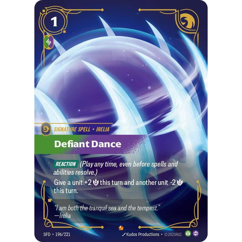 Defiant Dance (Spiritforged SFD-196/221 Epic Spell) Riftbound League of ...