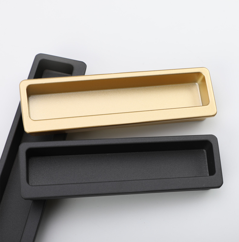 Built-in Cabinet Door Handle Sliding Door Slotted Embedded Inner Buckle ...