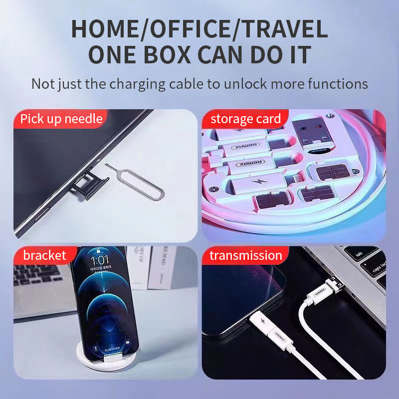 MORUI 5-in-1 Charging Storage Box Type-C to Type-C Cable Charging Set ...