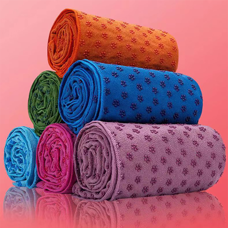 Fitness Yoga Mat, Anti-Slip Towel Anti-Slip Sports Microfiber