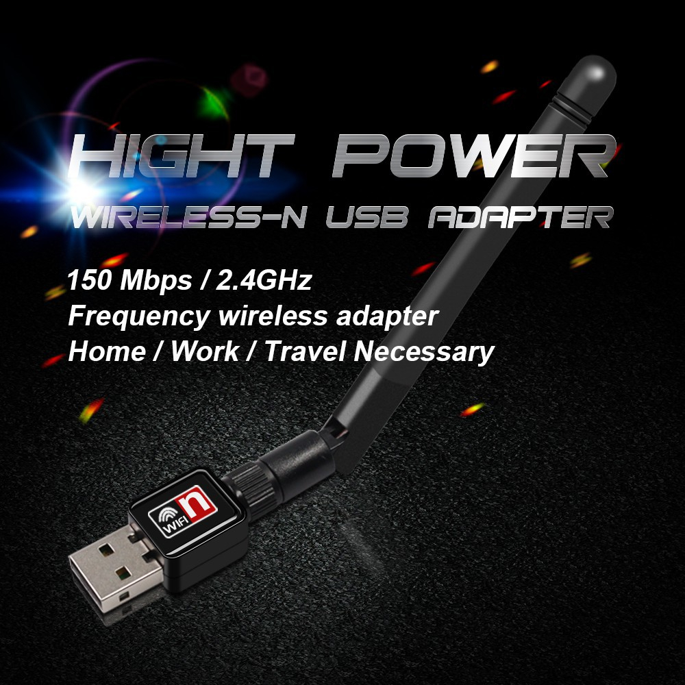 Popcorn Wireless Mini Usb Wifi Adapter Receiver Dongle Network Card For ...