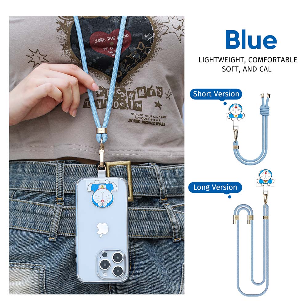 Rock Space Doraemon Phone Strap / Wrist Lanyard Halter Neck Rope Cross ...