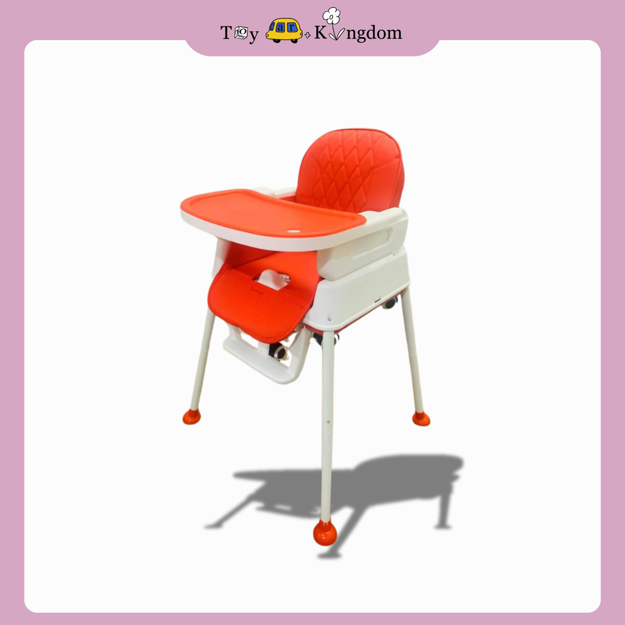 Convertible Table Baby High Chair Foldable Multiuse With Wheels