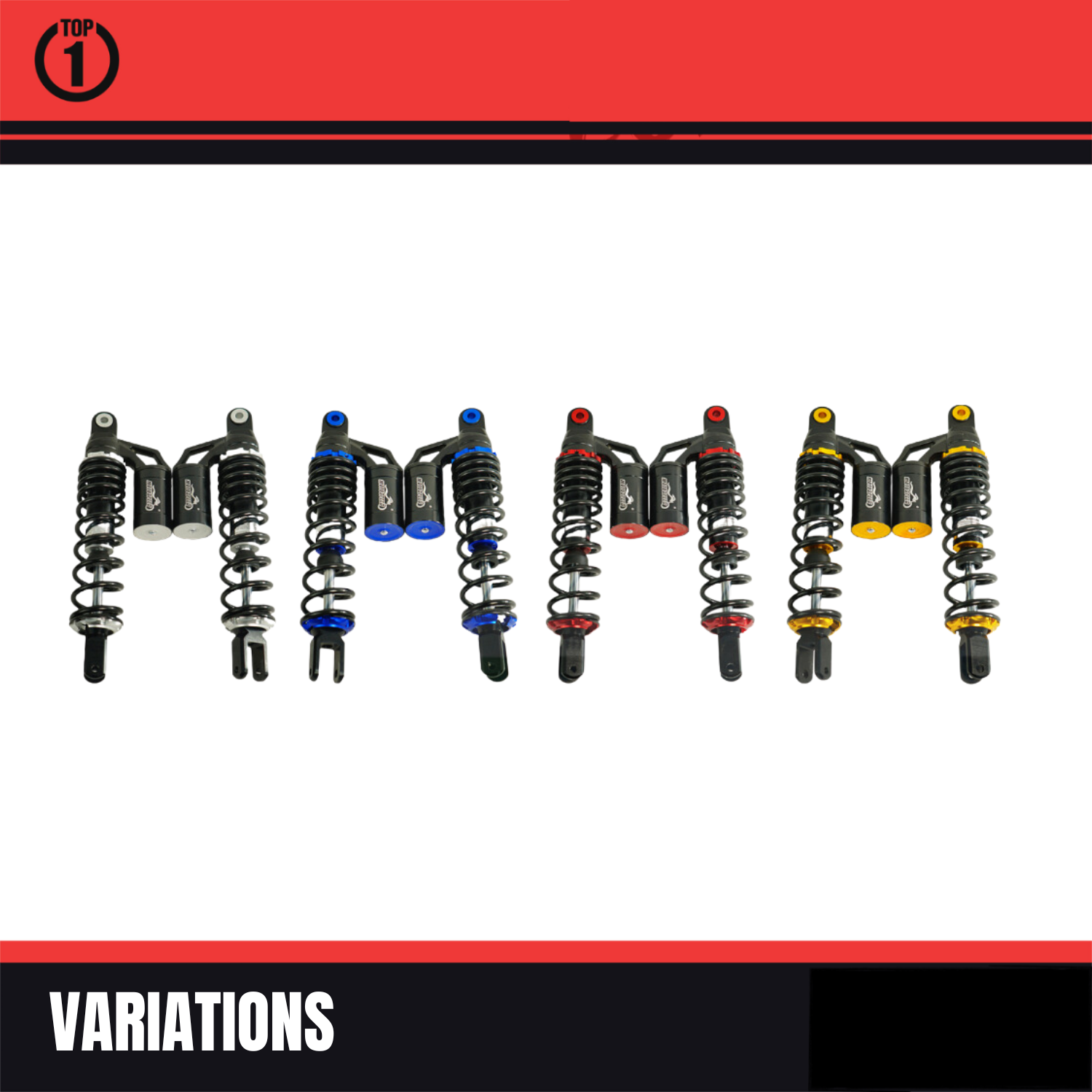 Top 1 Racing Rear Dual Shock Absorber With Gas Tank 315mm For Nmax ...