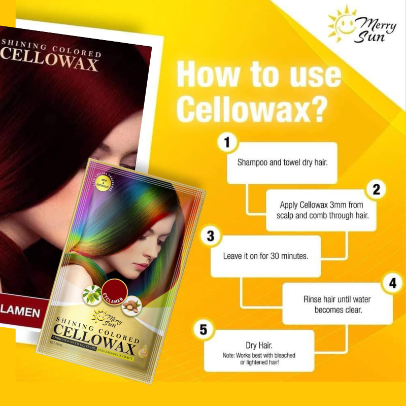 Merry Sun Hair Colour Cello Wax (Cyclamen) | Shopee Malaysia