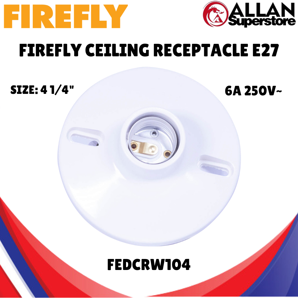 Firefly E27 Ceiling Light Holder – Durable & Easy-Install Socket for ...