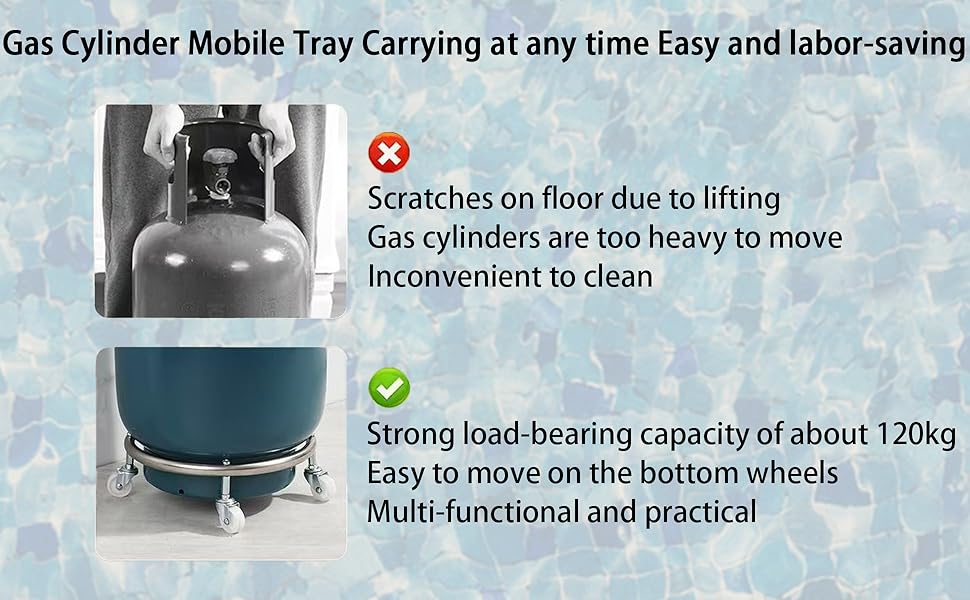 Gas Tank Rack lpg Tank Roller Stand landege Propane Cylinder Base Dolly ...