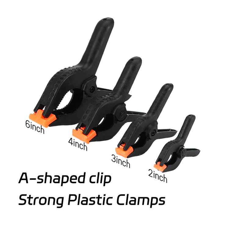 A-shaped Strong Plastic Clamps 2/3/4/6 Inch Anti-Slip Woodworking Nylon ...