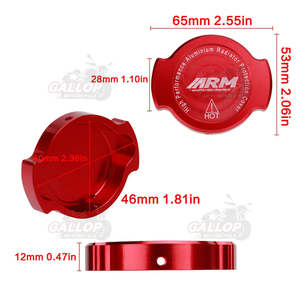 Locomotive radiator cap Universal Full Cnc Aluminum with Sticker for ...